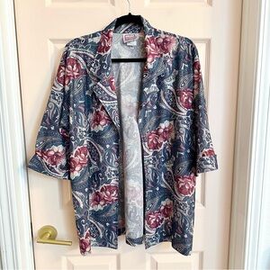 Blue paisley vintage California looks jacket top